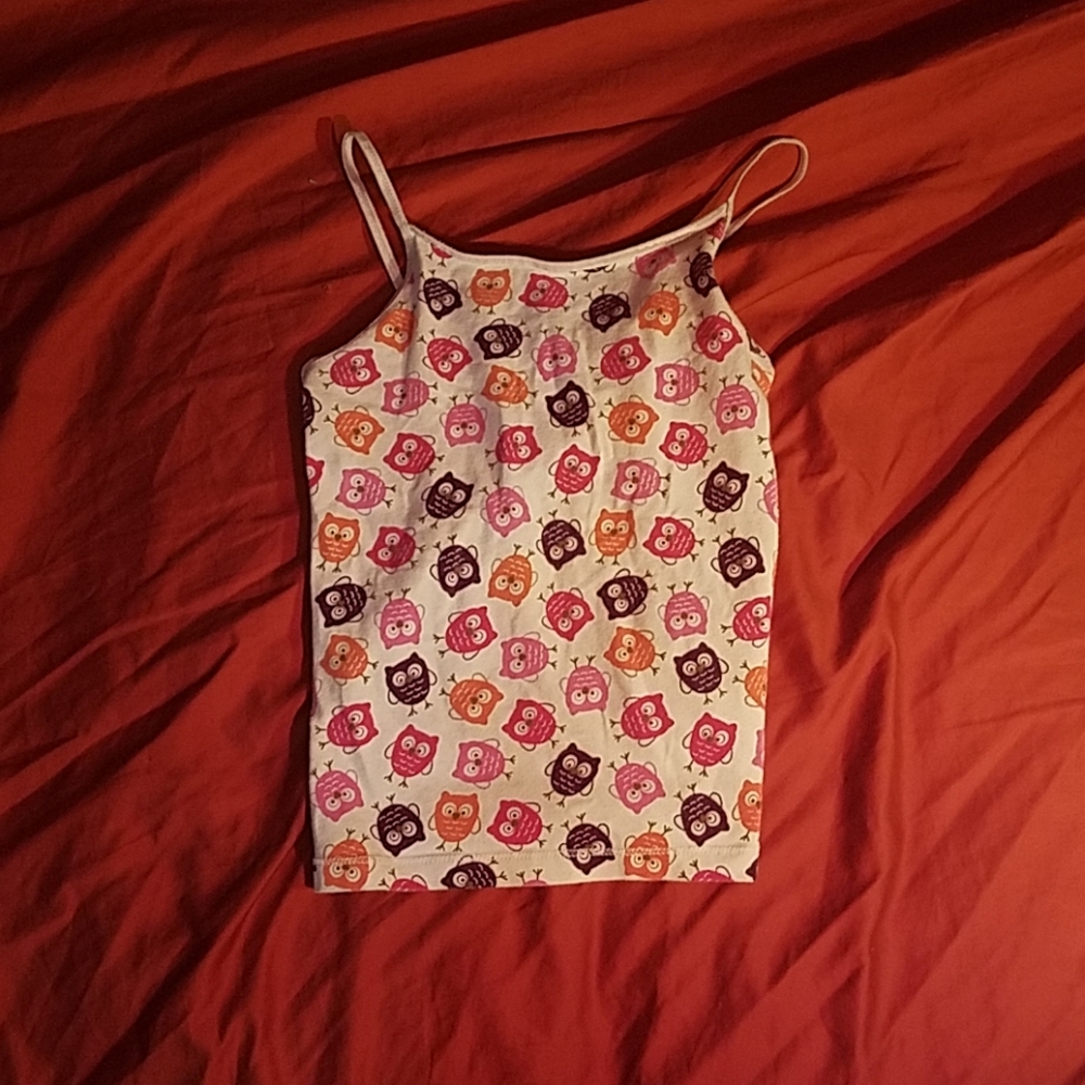 White owl tank top